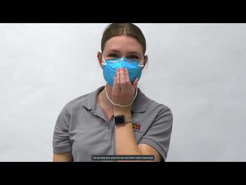 Donning and doffing an N95 mask