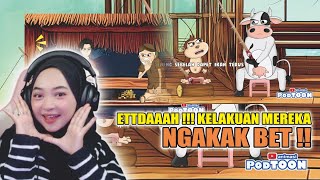 Download lagu ETDAH... KELAKUANNYA !!! KOCAK - Maya Nadia Reaction Animasi Podtoon mp3