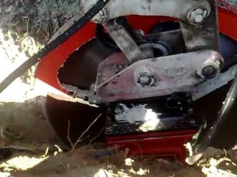 GTS Diamond Saw in Action on 2.8 ton Mini Excavator GTS Diamond Saw in Action on 2.8 ton Mini Excavator