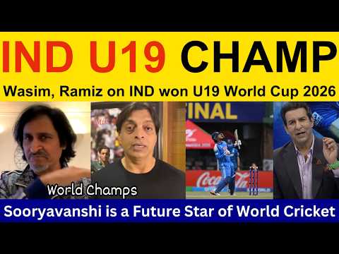 Pak Media Crying on India win U19 ODI World Cup 2026 | Shoaib Akhtar on Vaibhav Suryavanshi batting