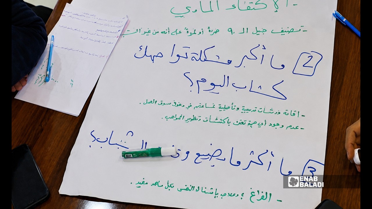 من التدريب إلى سوق العمل.. شباب داريا يطرحون تحدياتهم