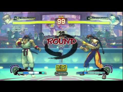 AceUnlimited (Guy) Vs lynx_ID (Vega) SSF4 AE Ranked Matches - PSN
