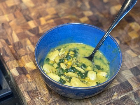 Warming Spinach Lentils & Butter Beans. Another great one for Veganuary or the Vegans in your life.