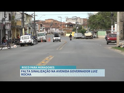 Moradores reclamam da falta de sinalização na Avenida Governador Luiz Rocha, em São Luís