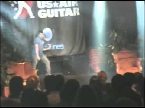 2007 Air Guitar Championship Minneapolis at the Varsity Disaster! Man Breaks his Leg! FAIL
