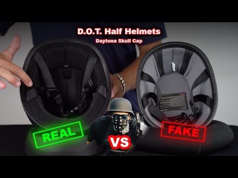 Daytona Helmets- Real vs Fake D.O.T. half shells motorcycle helmets Daytona Helmet...