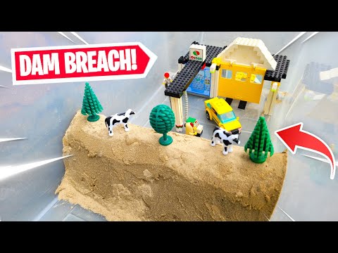 Lego Dam Breach😱 #9 - LEGO GAS STATION!