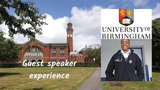 I am back// University of Birmingham guest speaker