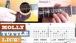 Lick #21 - "Molly Tuttle" | Guitar Lick in A - Intermediate Bluegrass Guitar Lesson with TAB