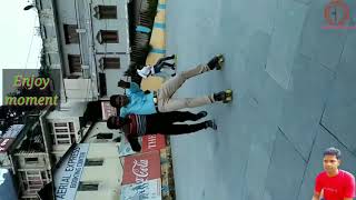 preview picture of video 'Dosto ka peyar enjoying wi scading in Nainital Uttarakhand. दोस्तो का प्यार साथ मे स्कैडिंन करत नैनी'