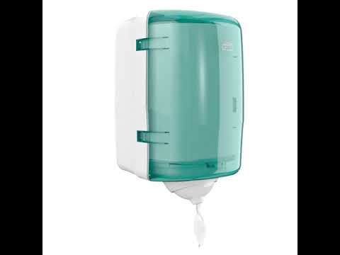 Dispenser Tork M3 Mini 473167 - 19,1x18x32,1cm turkis plast - med centertræk