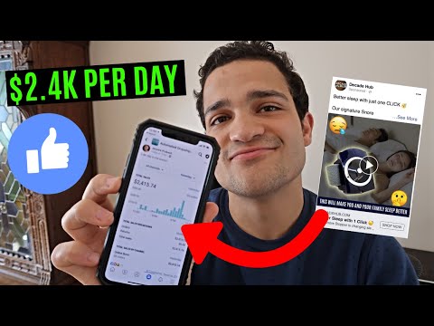 $2,400+ PER DAY FACEBOOK ADS FOR SHOPIFY DROPSHIPPING: How to Make Facebook Ad Copy and Videos 2020