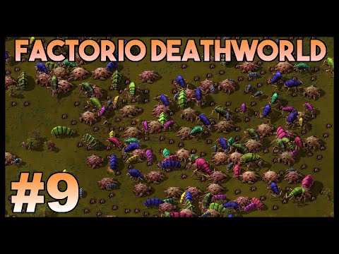 Factorio 1.0 Deathworld - Episode 9 - Angels Steel Smelting