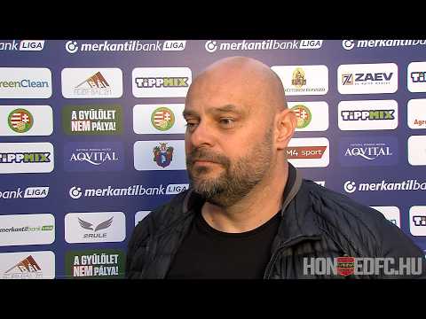 Aqvital FC Csákvár - Budapest Honvéd FC 0-2 (0-1), Feczkó Tamás sajtótájékoztatója