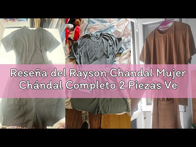 Vídeo relacionado con crazy bean Conjuntos Chándal Mujer Verano 2 Piezas Chándal Mujer Completo Camiseta Manga Corta y Pantalón Corto Deportivo Casual Ropa Casa Gris S