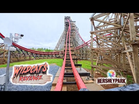 Front row point of view footage of Wildcat's Revenge