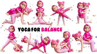 Basic Partner Yoga Poses for Kids to Improve Flexibility ✨ | Improve F