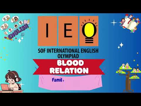 SOF English Olympiad | Blood Relations or Family Tree or Family Relations #trending #viral #ieo 