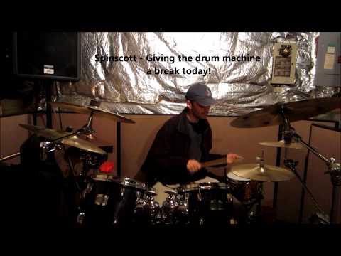 Spinscott - Acoustic Jungle Drumming Freestyle