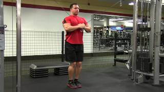Standing Cable Crossover Tricep Extension exercise video thumbnail