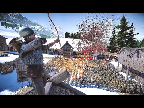 Archer God & Jedi & U.S. Special Forces DEFEND Settlement FROM 1 Million Zombies - UEBS 2