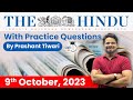 The Hindu Analysis By Prashant Tiwari 9 October 2023 Current Affairs Today StudyIQ