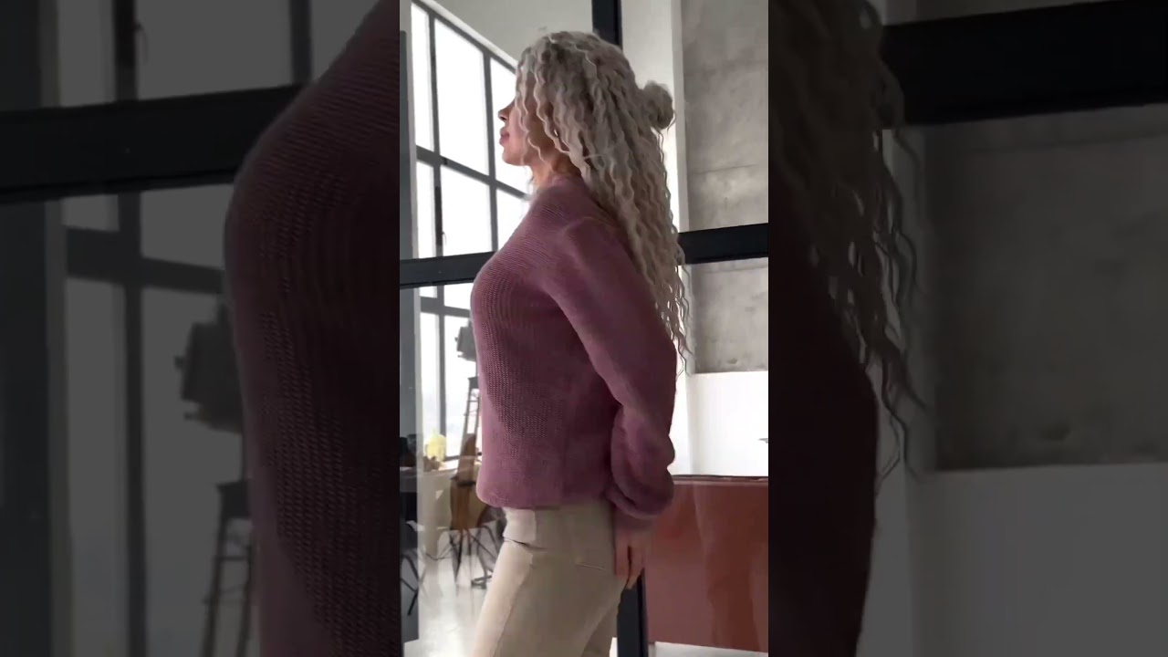 Loose Knit Sweater Rose