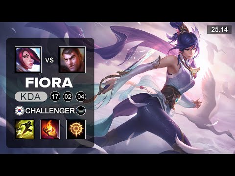 Fiora vs Jayce Top - KR Challenger - Patch 25.14 Season 15