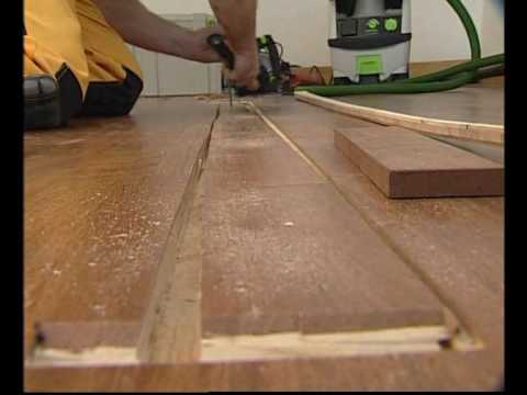 comment reparer impact parquet flottant