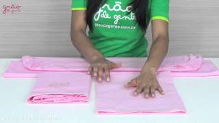 Jogo de Lençol para Berço Desmontável Realeza Rosa | Grão de Gente