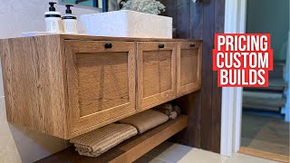 Building a Custom Bathroom Vanity⏐My Pricing Strategy Explained