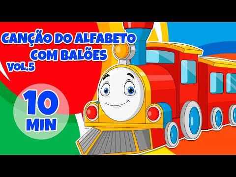 Canção do Alfabeto com Balões Vol. 5 - Giramille 10 min | Desenho Animado Musical