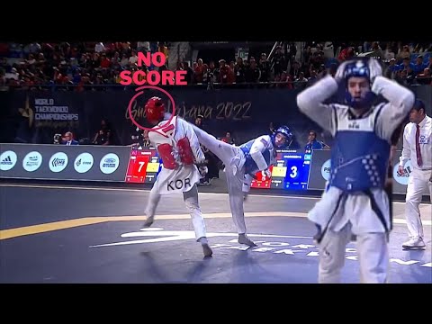 WHAT !!! 2022 WORLD TAEKWONDO CHAMPIONSHIPS 58 KG QF Gashim MAGOMEDOV (AZE) VS Jung JANG (KOR)