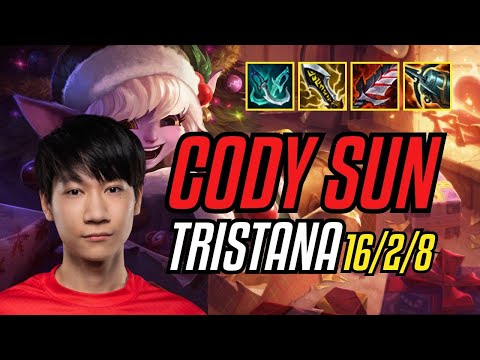 CODY SUN - TRISTANA vs KAI'SA ADC - NA CHALLENGER - PATCH 11.7 QUADRAKILL