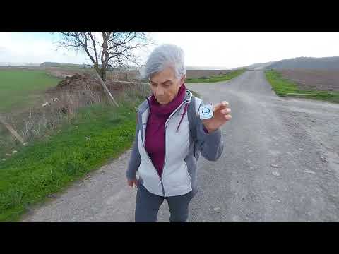 TEST CAMMINO PERIPLO GIARA 15. Quasi giunti a Tuili, provenienti dal castello di Las Plassas.