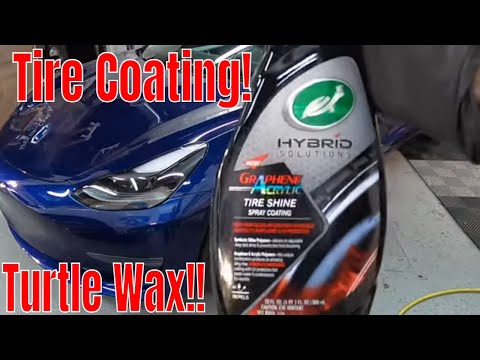 Turtle Wax Hybrid Solutions Tire Shine SPRAY COATING!! Graphene/Acrylic/Synthetic Polymers!!