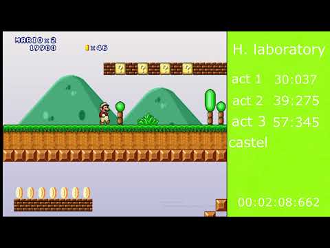 Mario Forever Human laboratory world speedrun-03:43:474