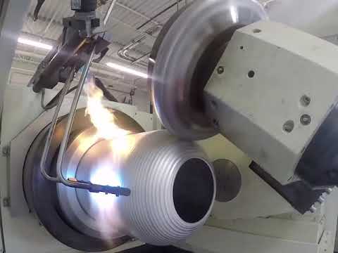 Spin forming large diameter tube
