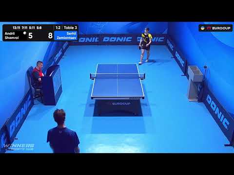 17:35 Andrii Shamrai - Serhii Zemiantsev 21.08.2023 TT Euro.Cup  Ukraine Star. TABLE 3