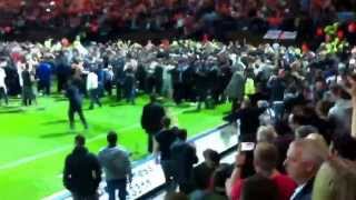preview picture of video 'Preston North End v  Blackpool 05/08/2013 Final minutes and celebration and pitch invasion'