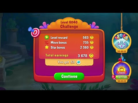 @Fishdom Win Strikes Level 6038 - Special Level 6040 Challenge.