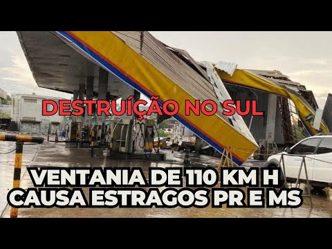 ALERTA MÁXIMO VENTOS DE 110 KM H ARRANCA TUDO / TEMPESTADE GANHA FORÇA !