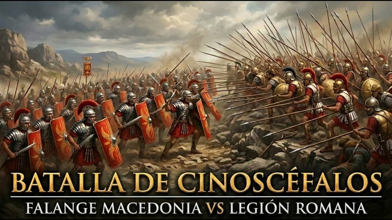 ¡EL DÍA que la legión romana DESTRUYÓ a la falange macedonia! (197 a.C.)