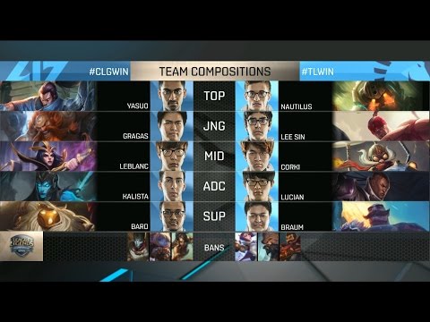 CLG vs TL Highlights - COUNTER LOGIC GAMING vs TEAM LIQUID - NA LCS Week 8 - SPRING 2016