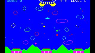 Sharp MZ-700 Game: Asteroid Belt (1983 Solo Software)