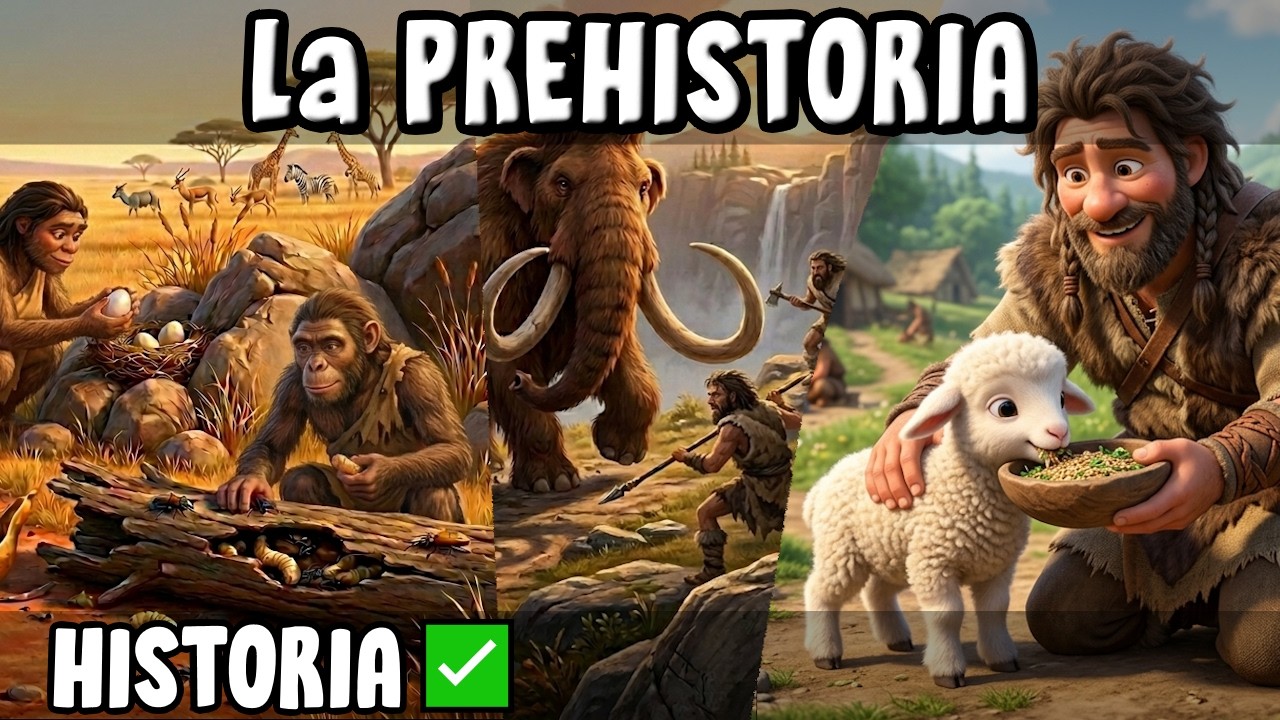 Prehistory explained simply: Paleolithic, Mesolithic and Neolithic 🦴 | Secondary