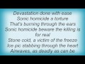 Annihilator - Sonic Homicide Lyrics