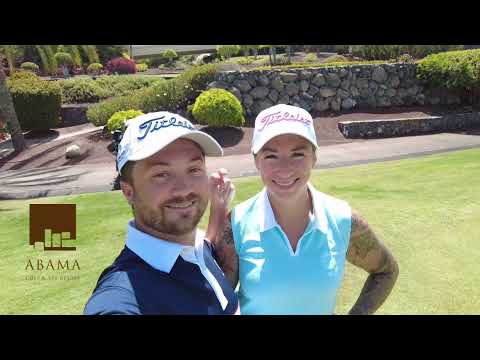 I'm playing the front nine at Abama Golf Tenerife