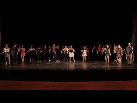 Rhythm Hoppers Graduation Swing Party 2018 - Shim Sham by beginners