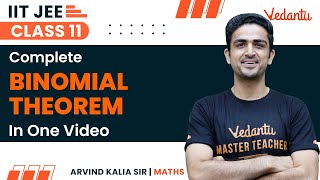 Binomial Theorem Class 11 | One Shot | JEE 2024 | IIT JEE | Arvind Kalia Sir